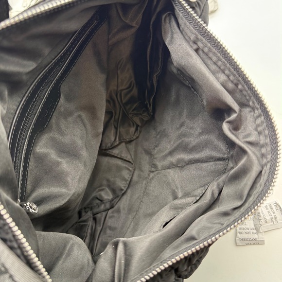 Valentino Orlandi Quilted Black Crossbody Bag Shoulder‎ Lightweight Nylon $199 - Picture 9 of 16